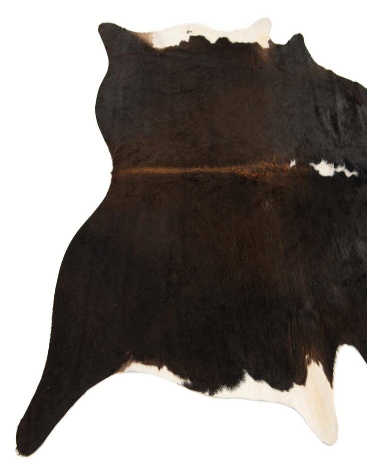 Detail image of  6' 1 x 6' 8 Cowhide Leather Square Rug