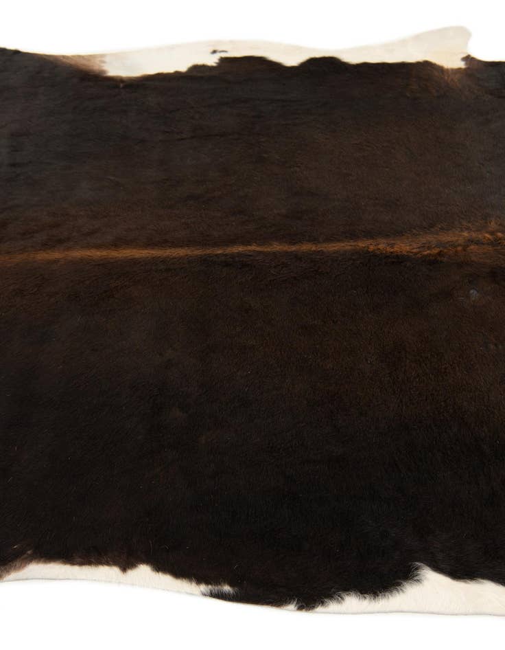 Detail image of  6' 1 x 6' 8 Cowhide Leather Square Rug