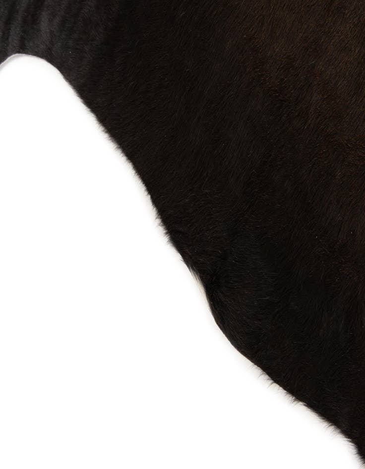 Detail image of  5' 3 x 5' 10 Cowhide Leather Square Rug