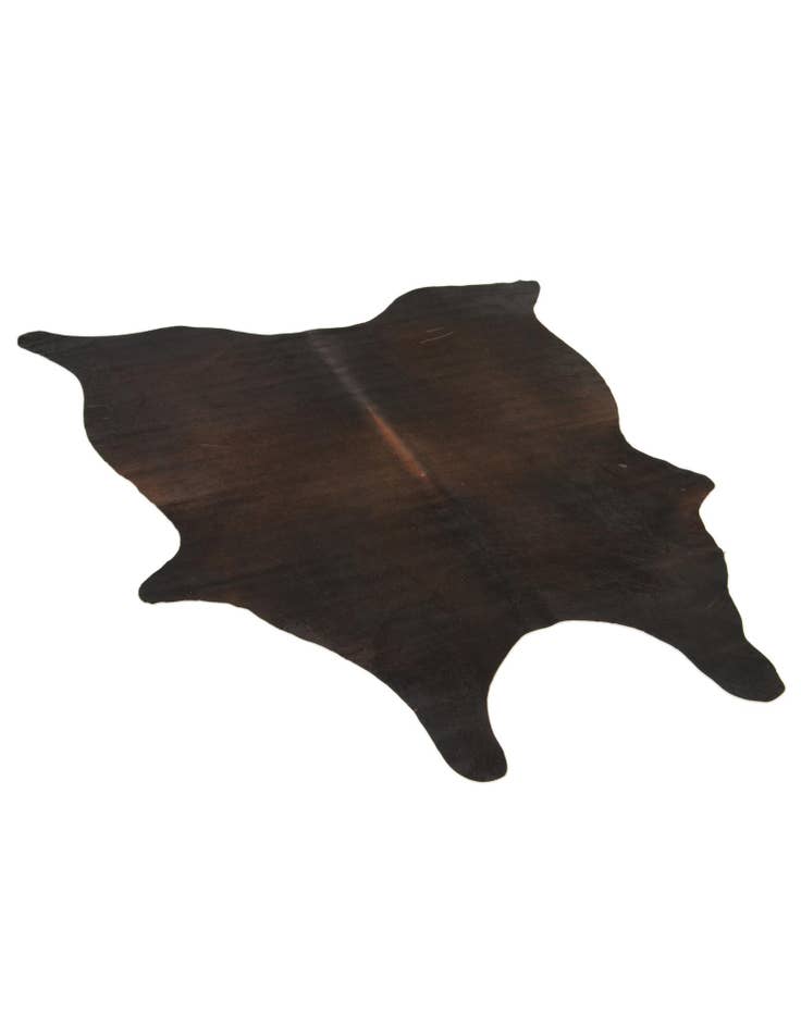 Detail image of  5' 5 x 5' 9 Cowhide Leather Square Rug