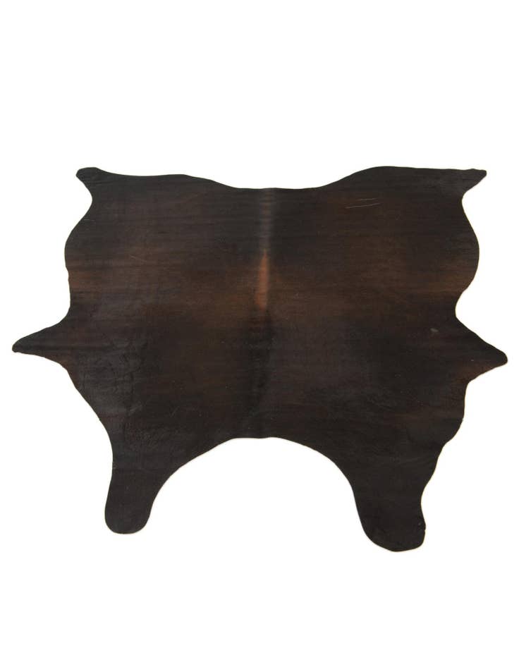 Detail image of  5' 5 x 5' 9 Cowhide Leather Square Rug