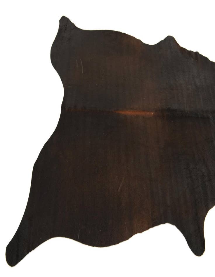 Detail image of  5' 5 x 5' 9 Cowhide Leather Square Rug