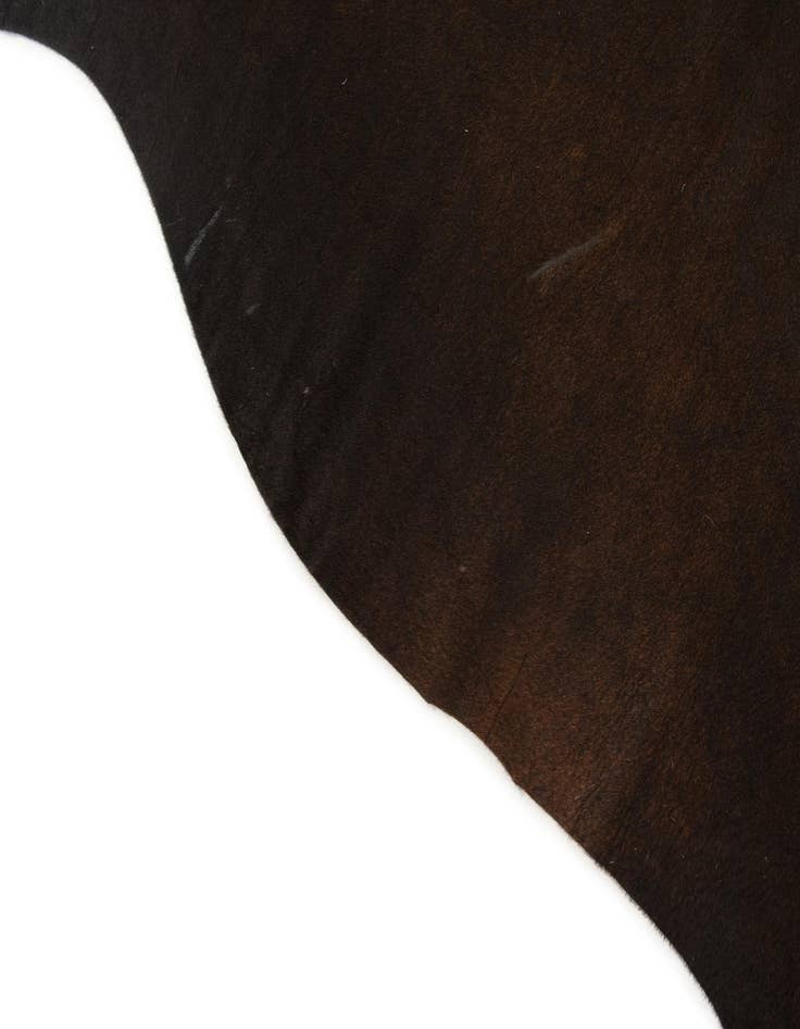 Detail image of  5' 5 x 5' 9 Cowhide Leather Square Rug