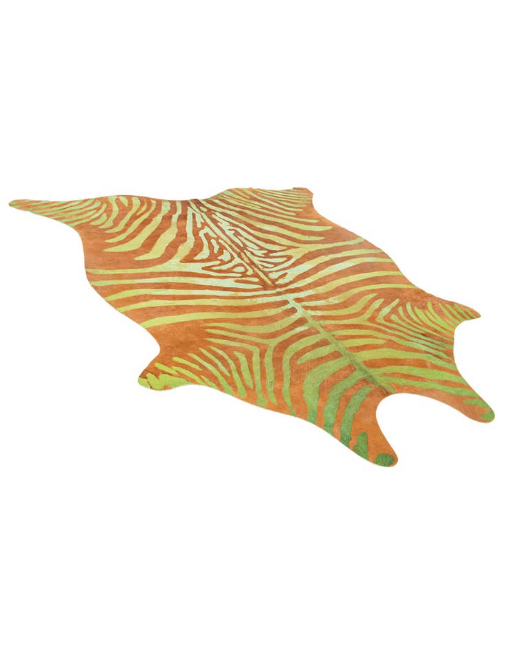 Detail image of  6' 8 x 7' 6 Cowhide Leather Square Rug