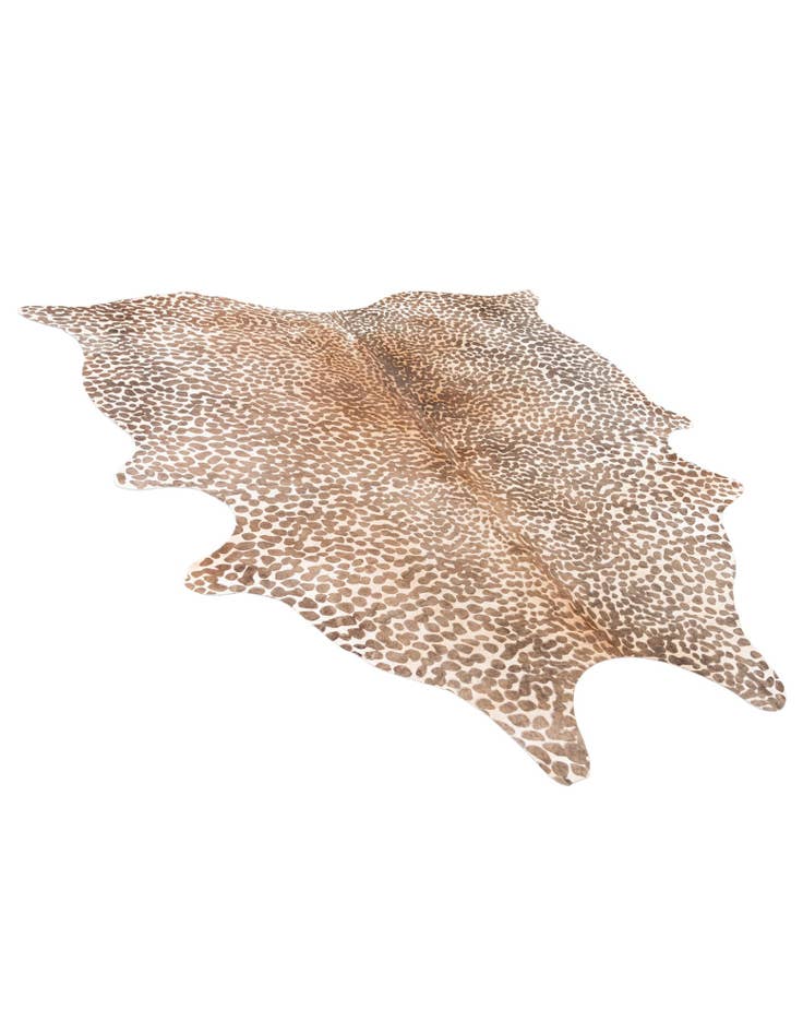 Detail image of  6' 5 x 7' Cowhide Leather Square Rug