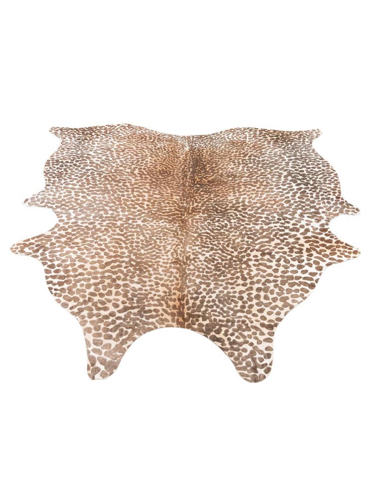 Detail image of  6' 5 x 7' Cowhide Leather Square Rug