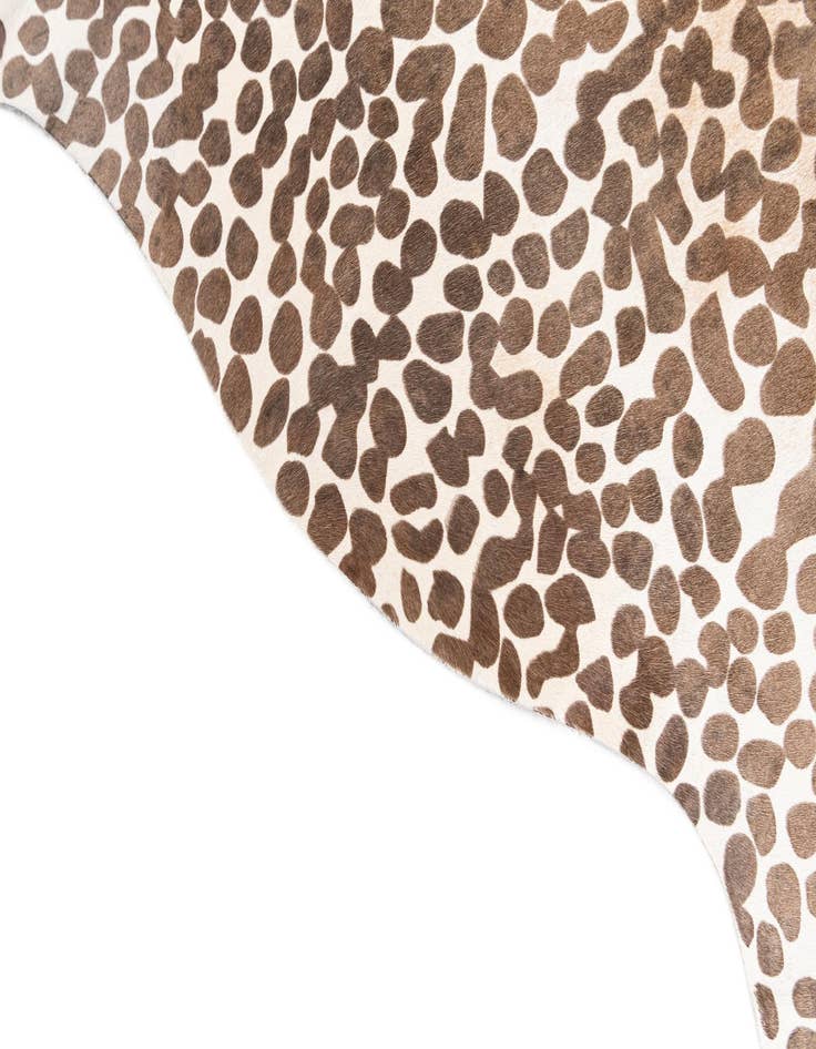 Detail image of  6' 5 x 7' Cowhide Leather Square Rug