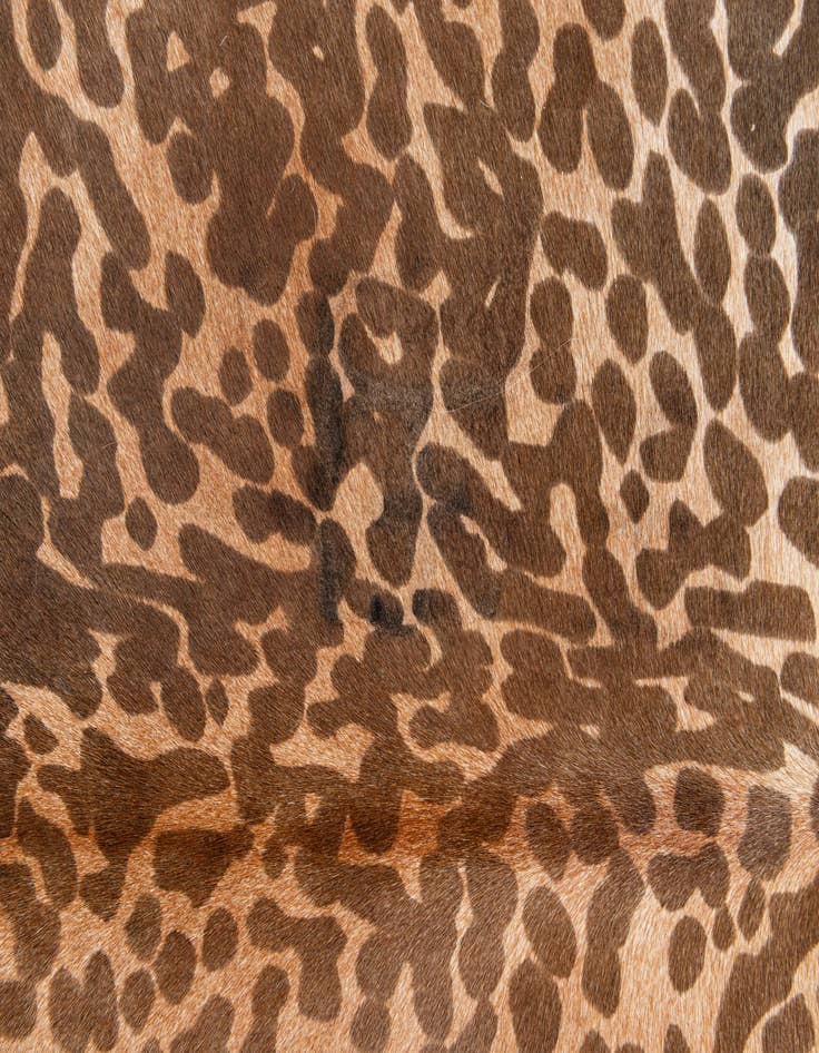 Detail image of  6' 5 x 7' Cowhide Leather Square Rug
