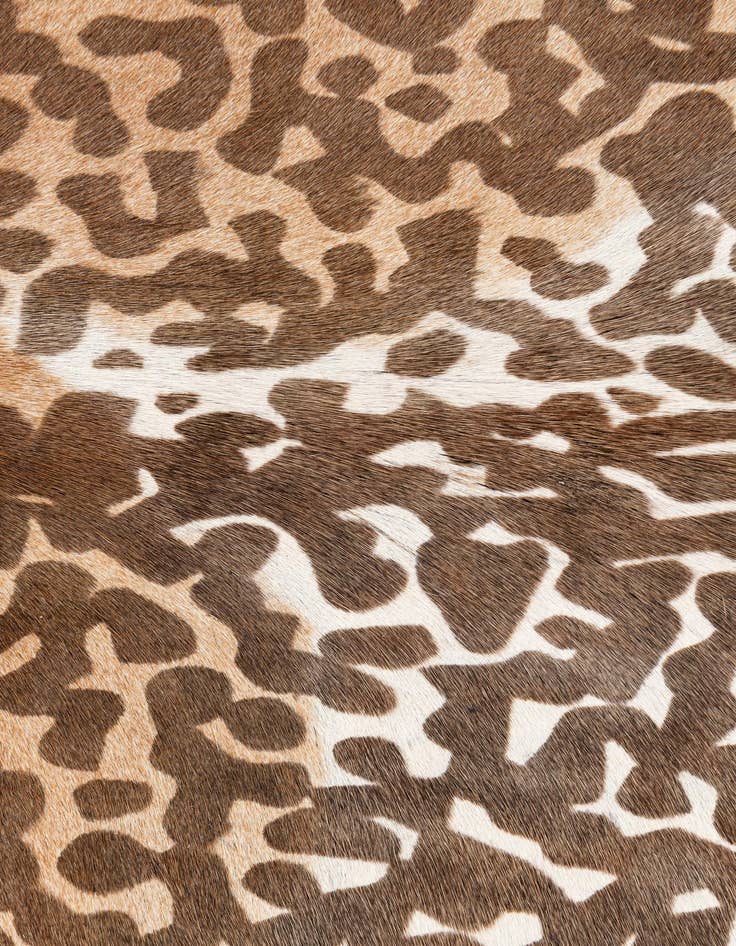 Detail image of  6' 5 x 7' Cowhide Leather Square Rug