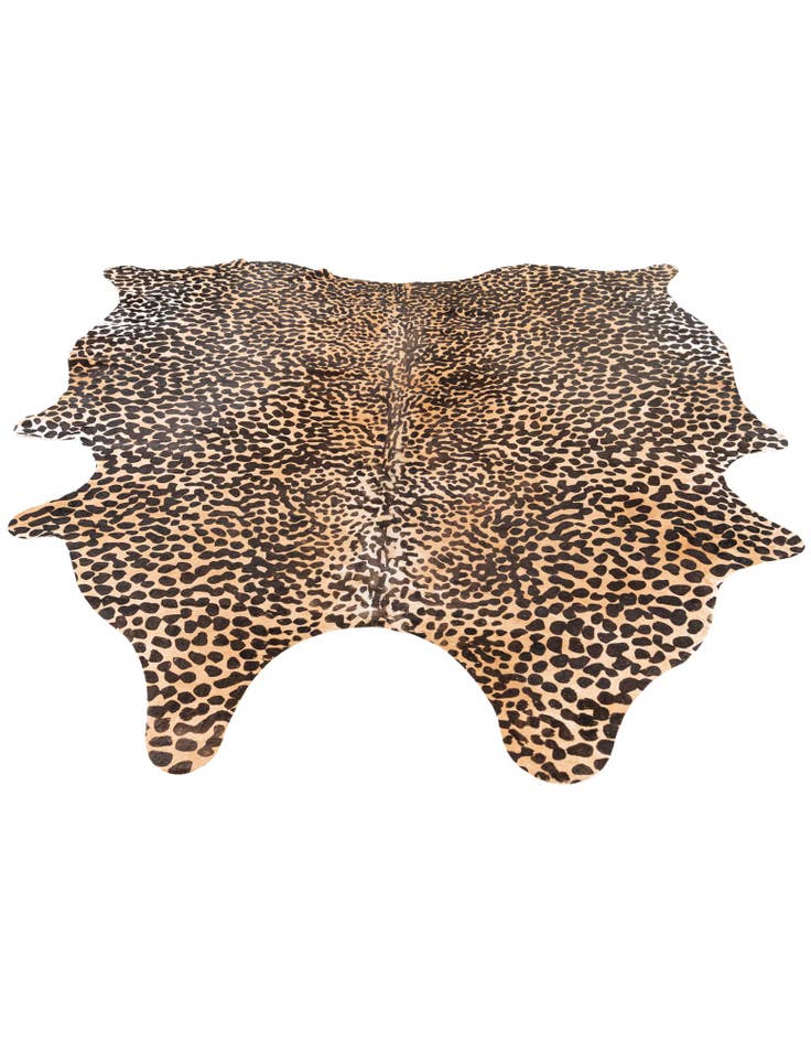 Detail image of  6' 2 x 6' 8 Cowhide Leather Square Rug