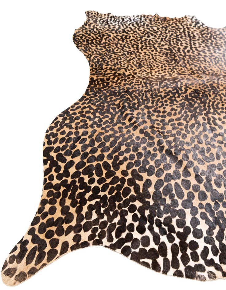 Detail image of  6' 2 x 6' 8 Cowhide Leather Square Rug