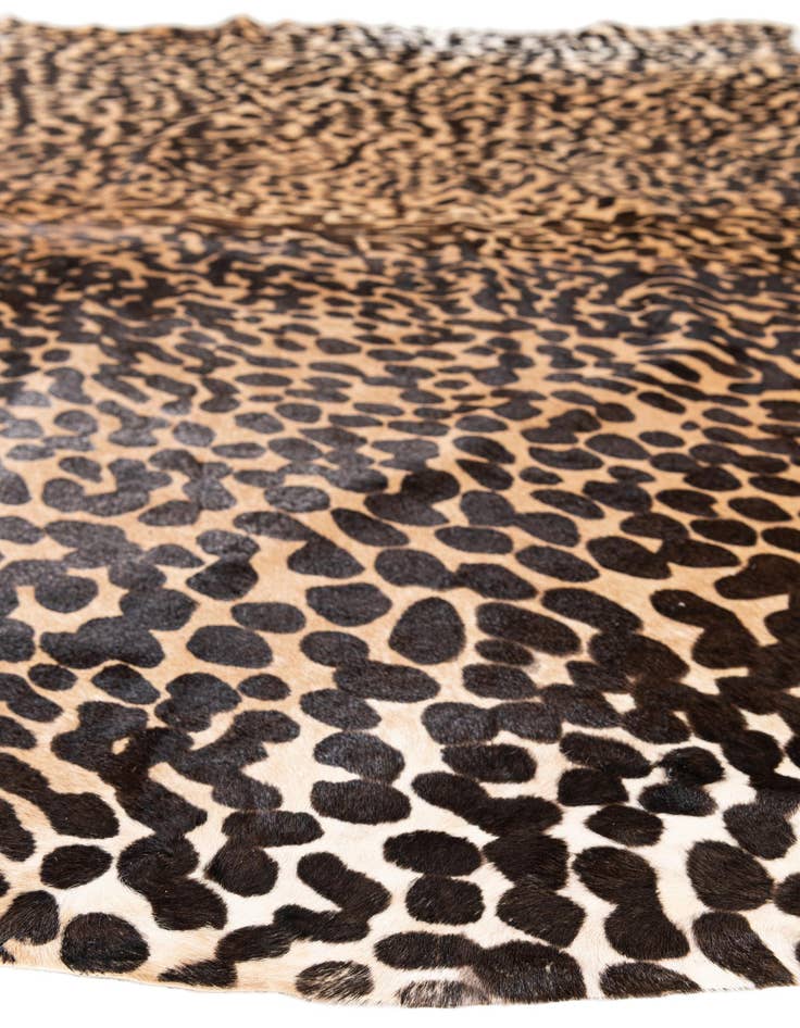 Detail image of  6' 2 x 6' 8 Cowhide Leather Square Rug