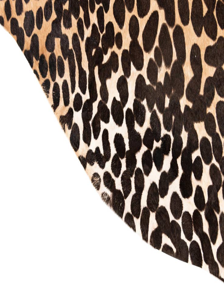 Detail image of  6' 2 x 6' 8 Cowhide Leather Square Rug