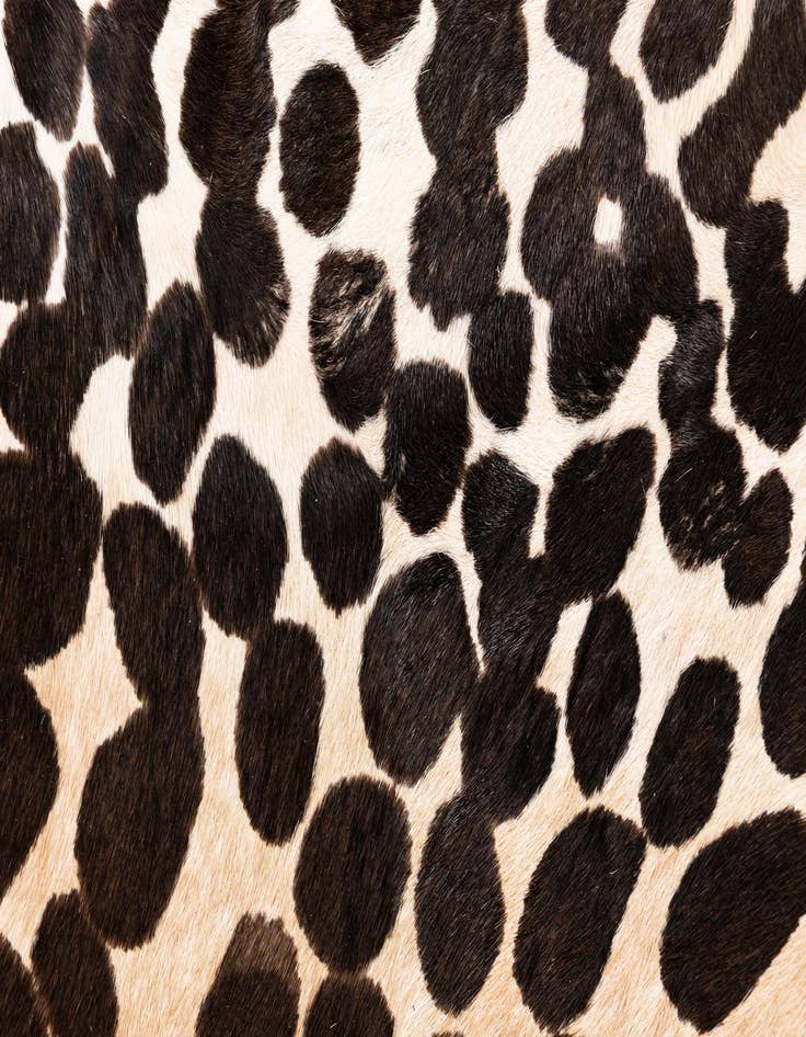 Detail image of  6' 2 x 6' 8 Cowhide Leather Square Rug