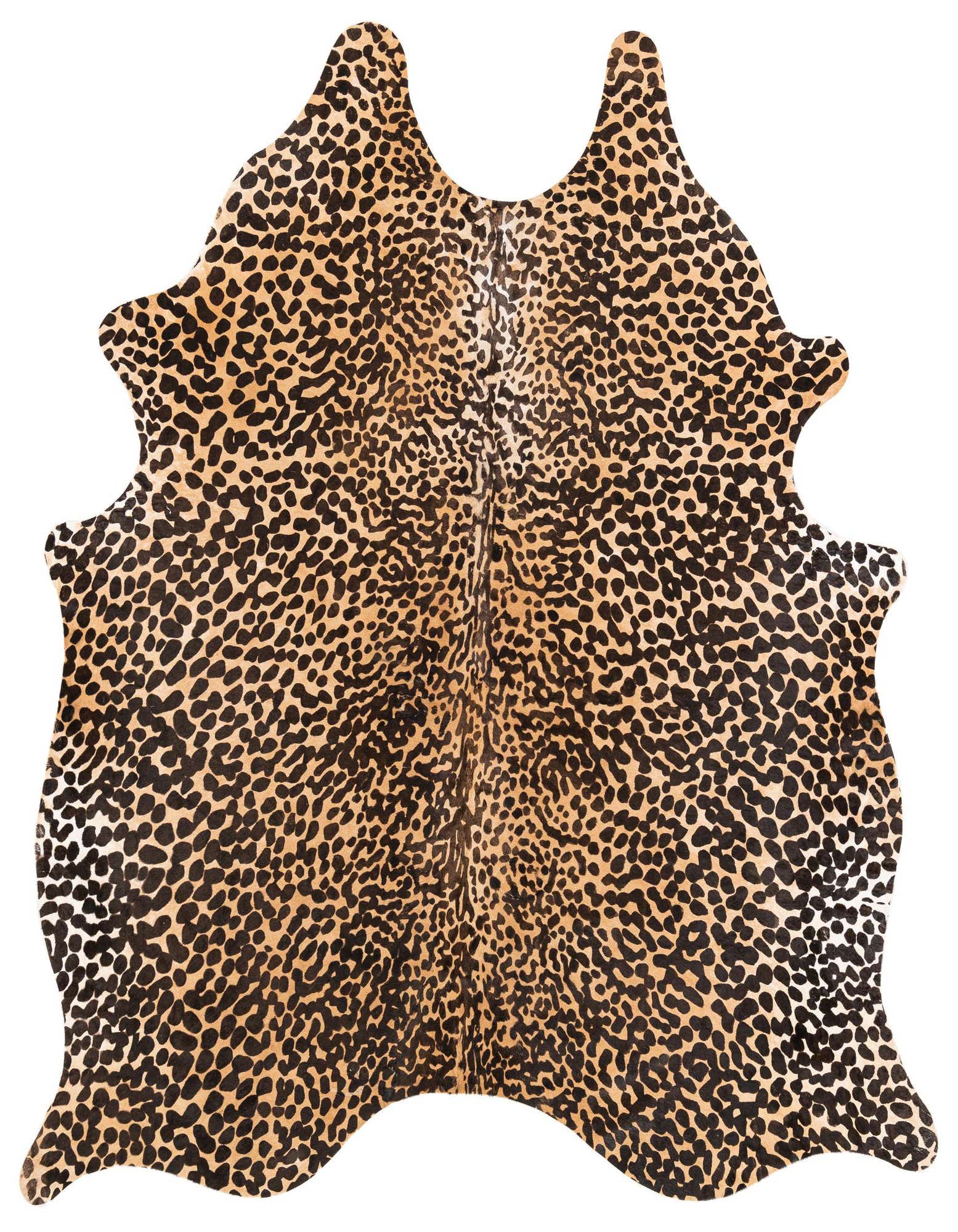 Primary image  6' 2 x 6' 8 Cowhide Leather Square Rug