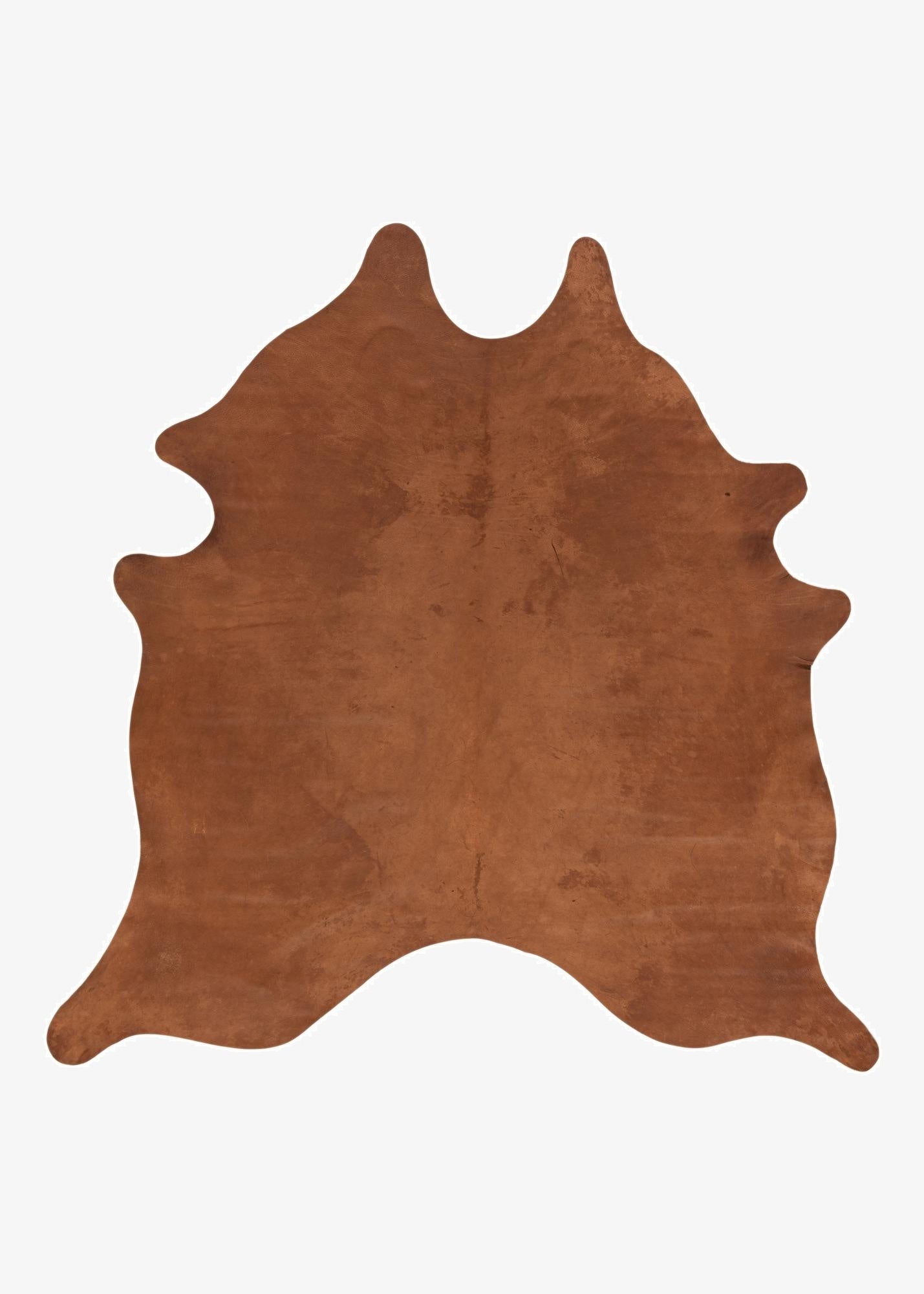  6' 1 x 6' 1 Cowhide Leather Square Rug