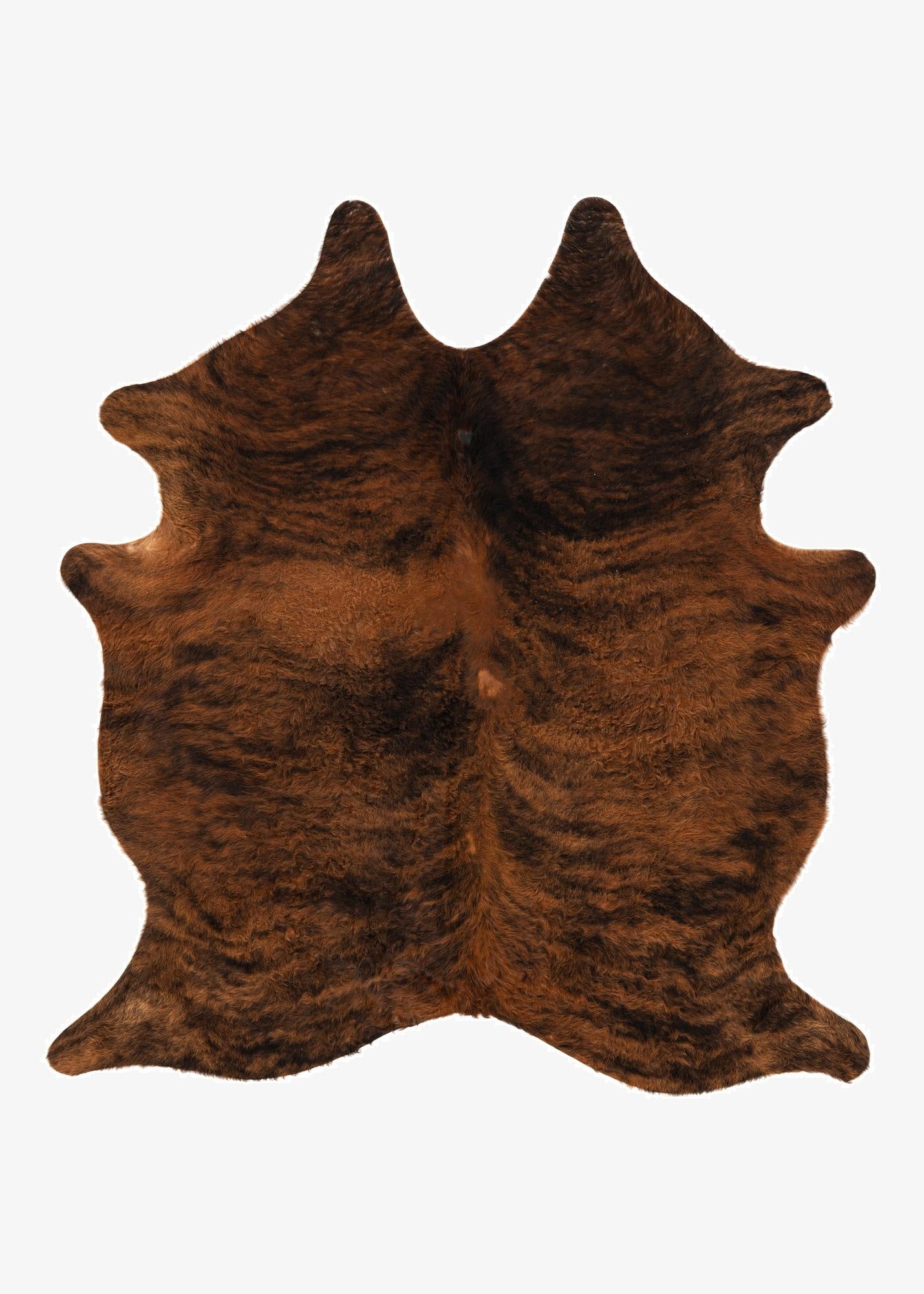  5' x 5' 6 Cowhide Leather Square Rug