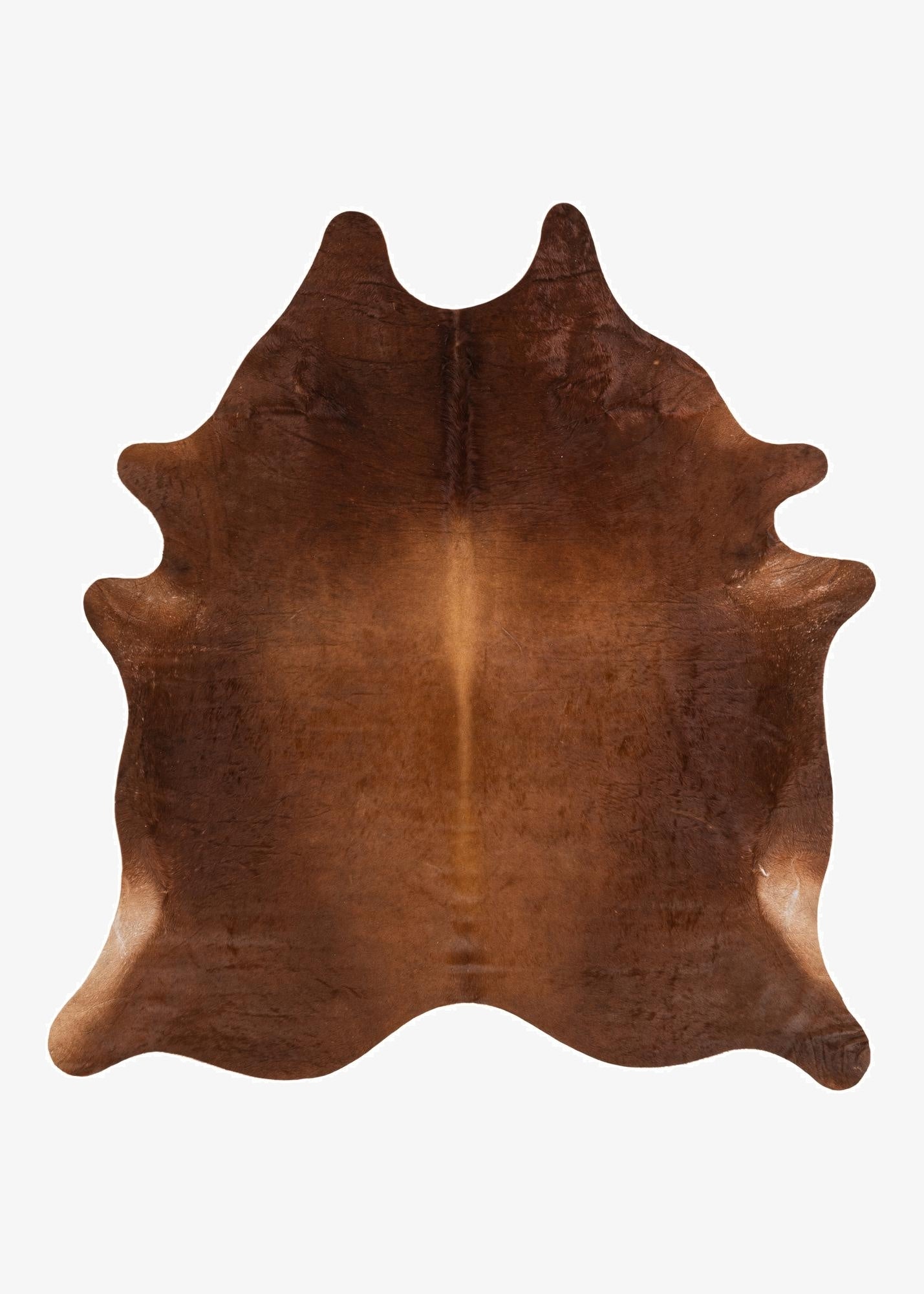  7' x 7' 5 Cowhide Leather Square Rug