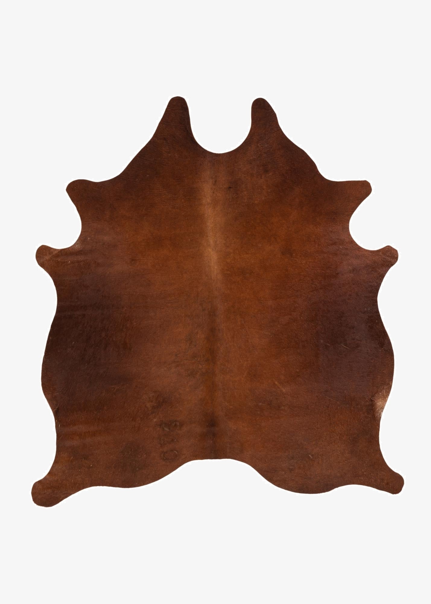  6' 6 x 6' 11 Cowhide Leather Square Rug