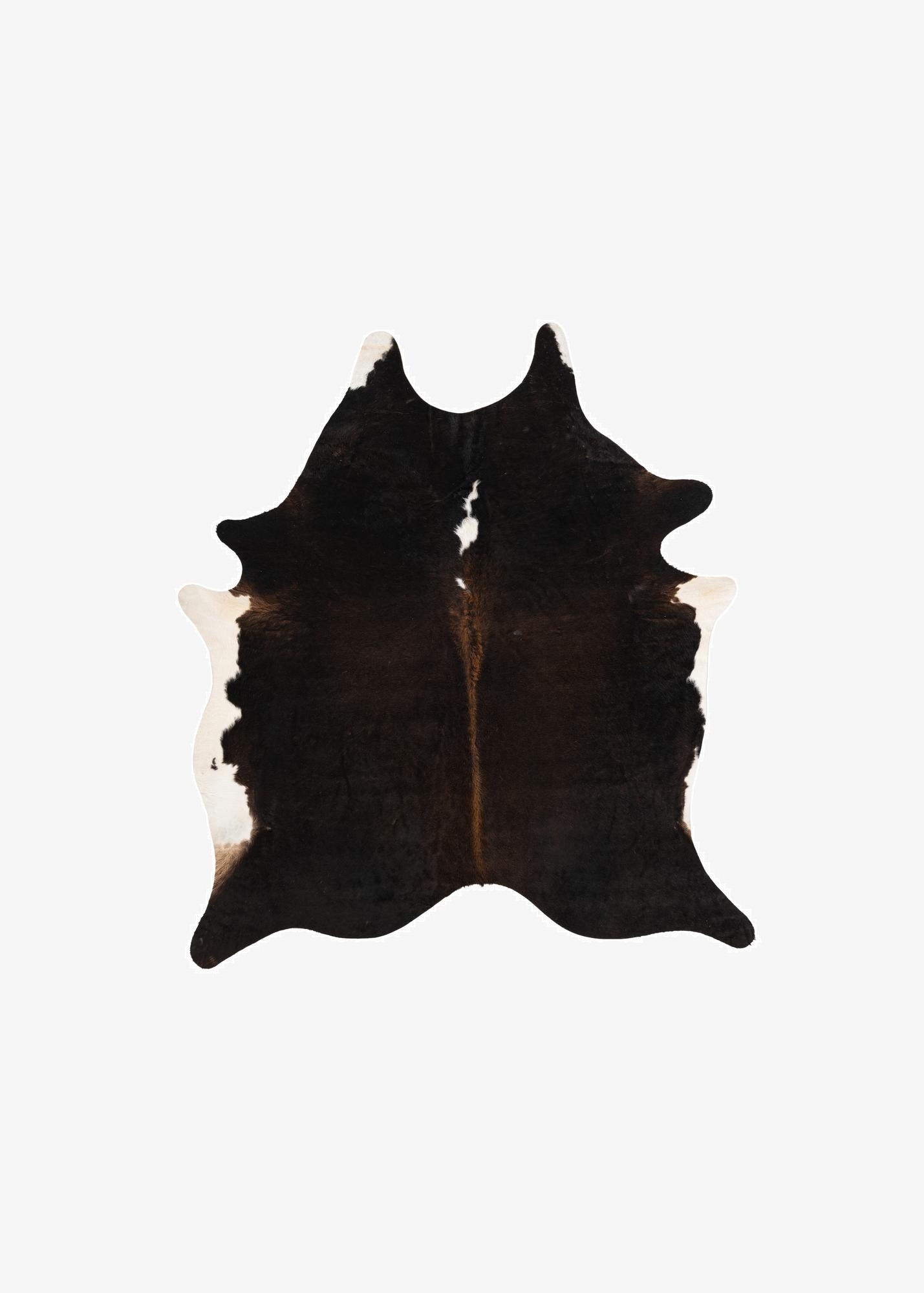 6' 1 x 6' 8 Cowhide Leather Square Rug