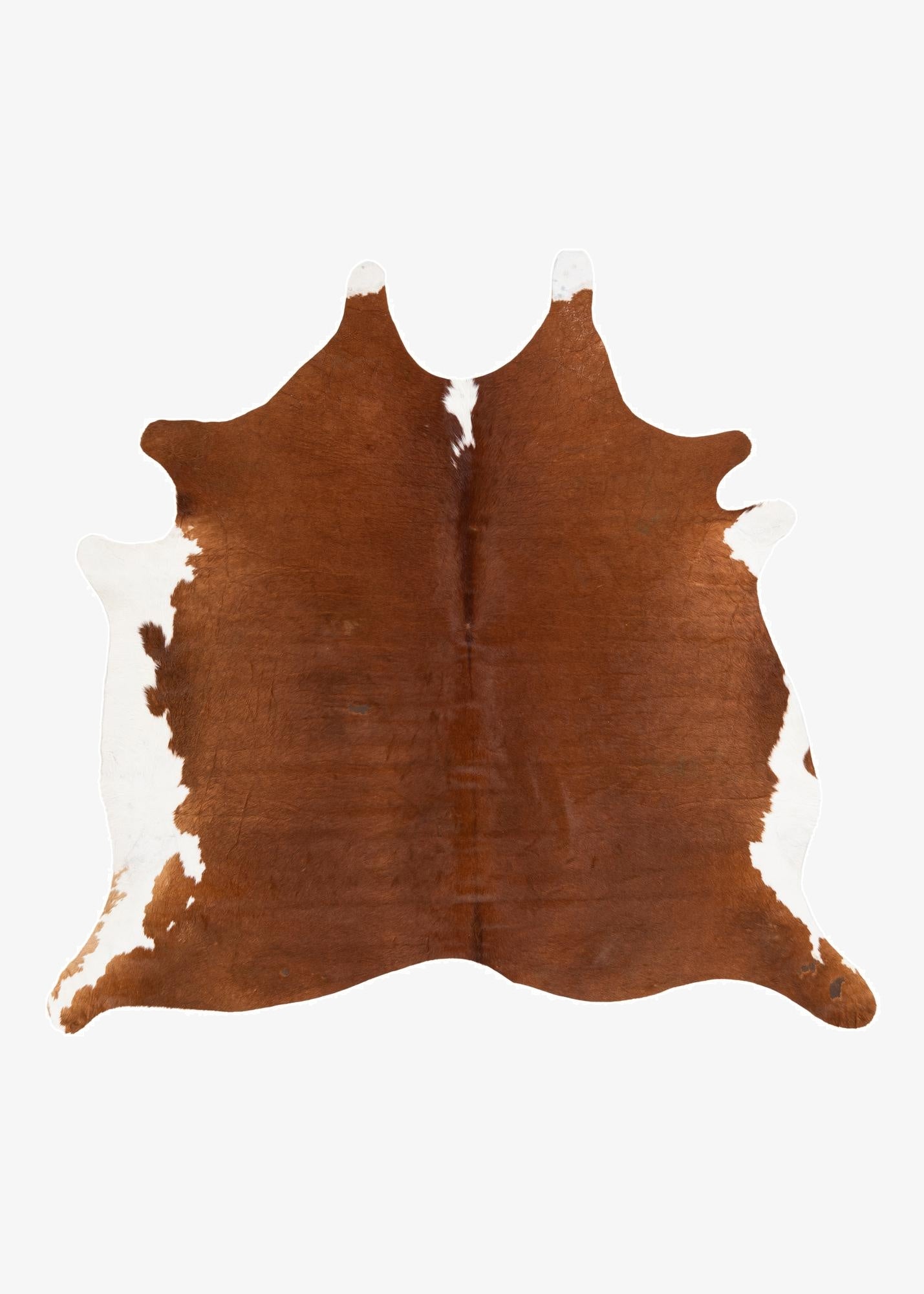  6' 2 x 6' 8 Cowhide Leather Square Rug