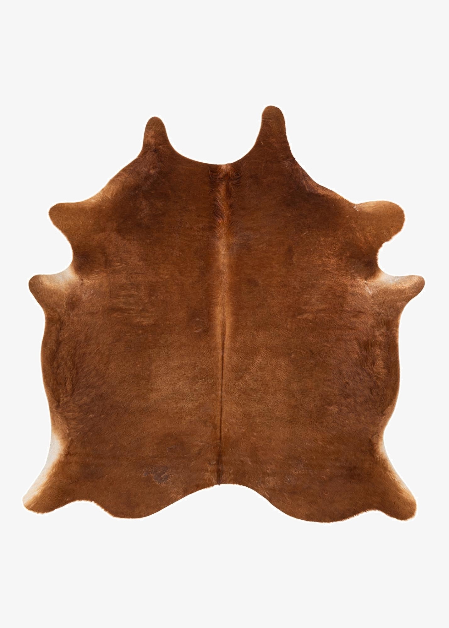  6' 3 x 6' 8 Cowhide Leather Square Rug