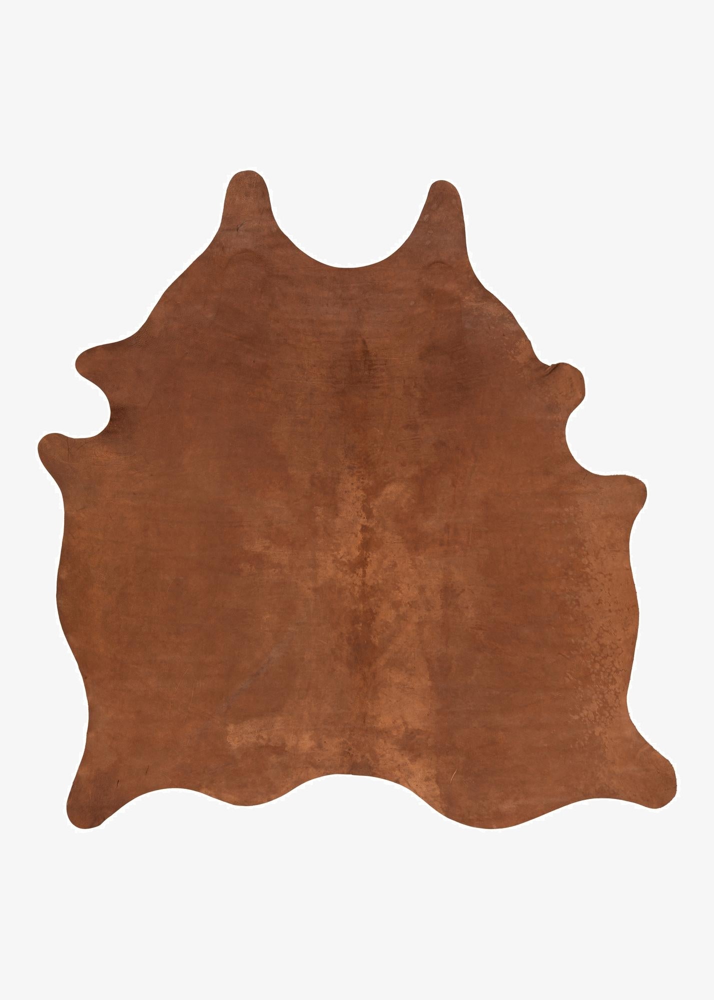  5' 11 x 6' 3 Cowhide Leather Square Rug