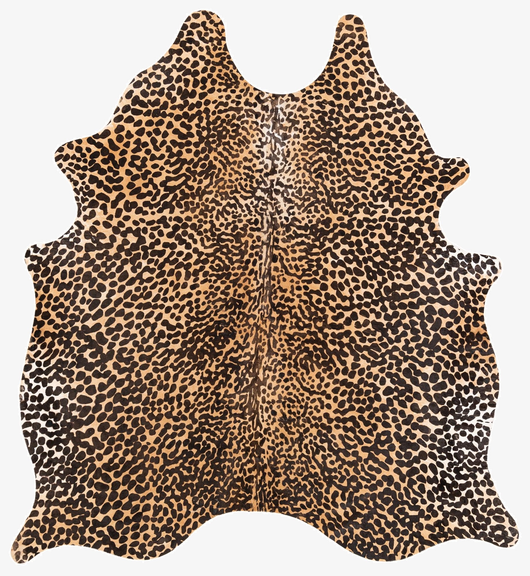  6' 2 x 6' 8 Cowhide Leather Square Rug