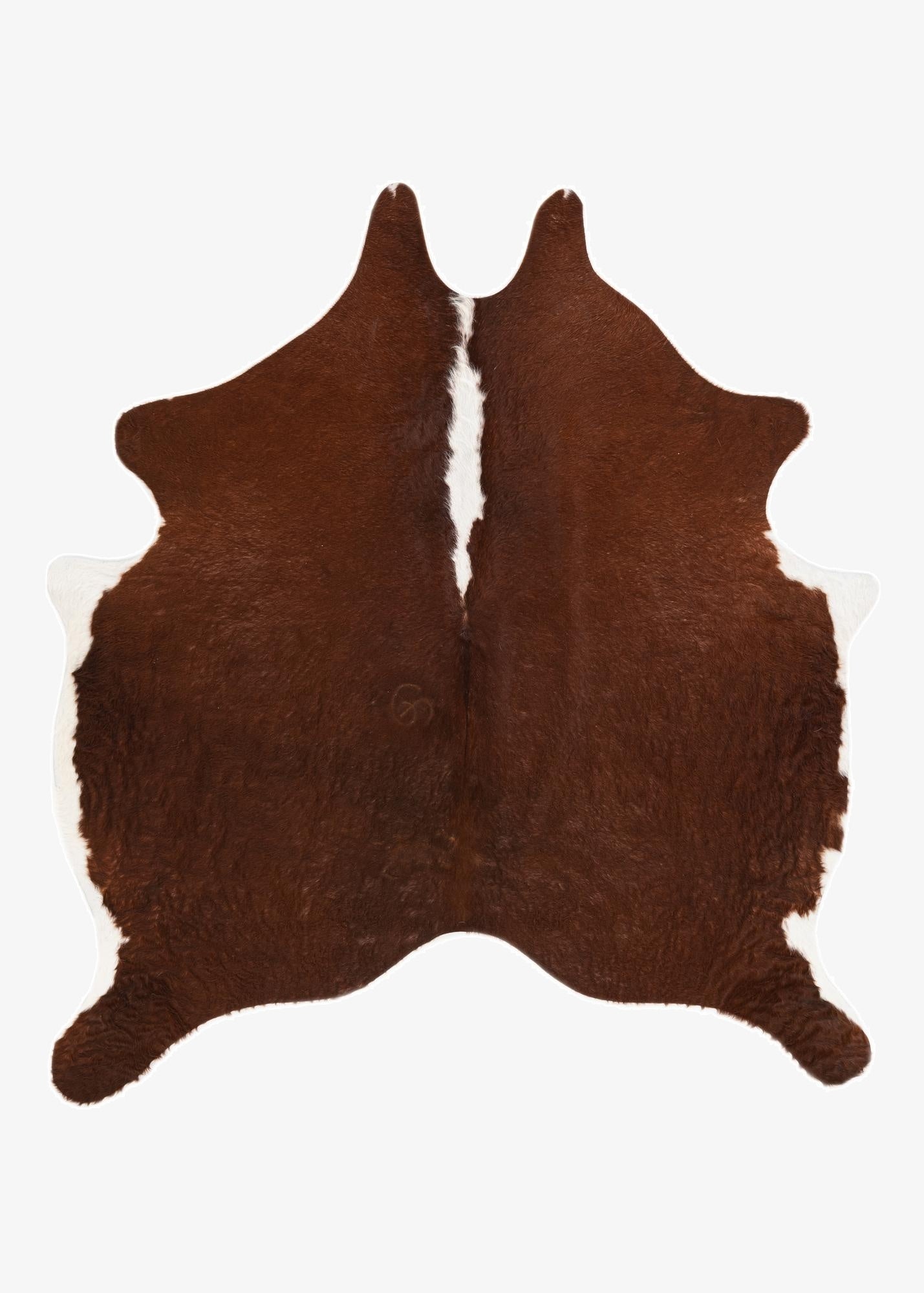  6' 1 x 6' 1 Cowhide Leather Square Rug
