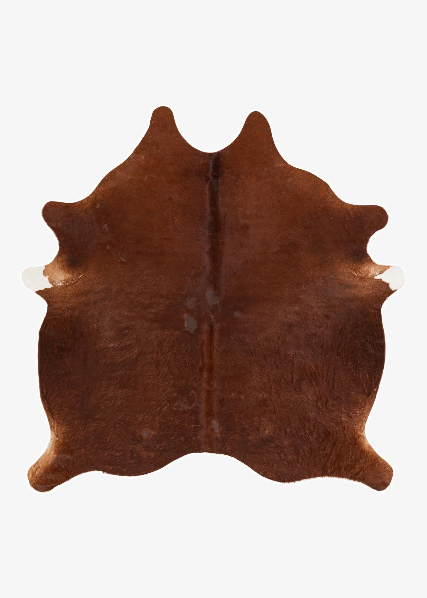  6' 6 x 6' 7 Cowhide Leather Square Rug