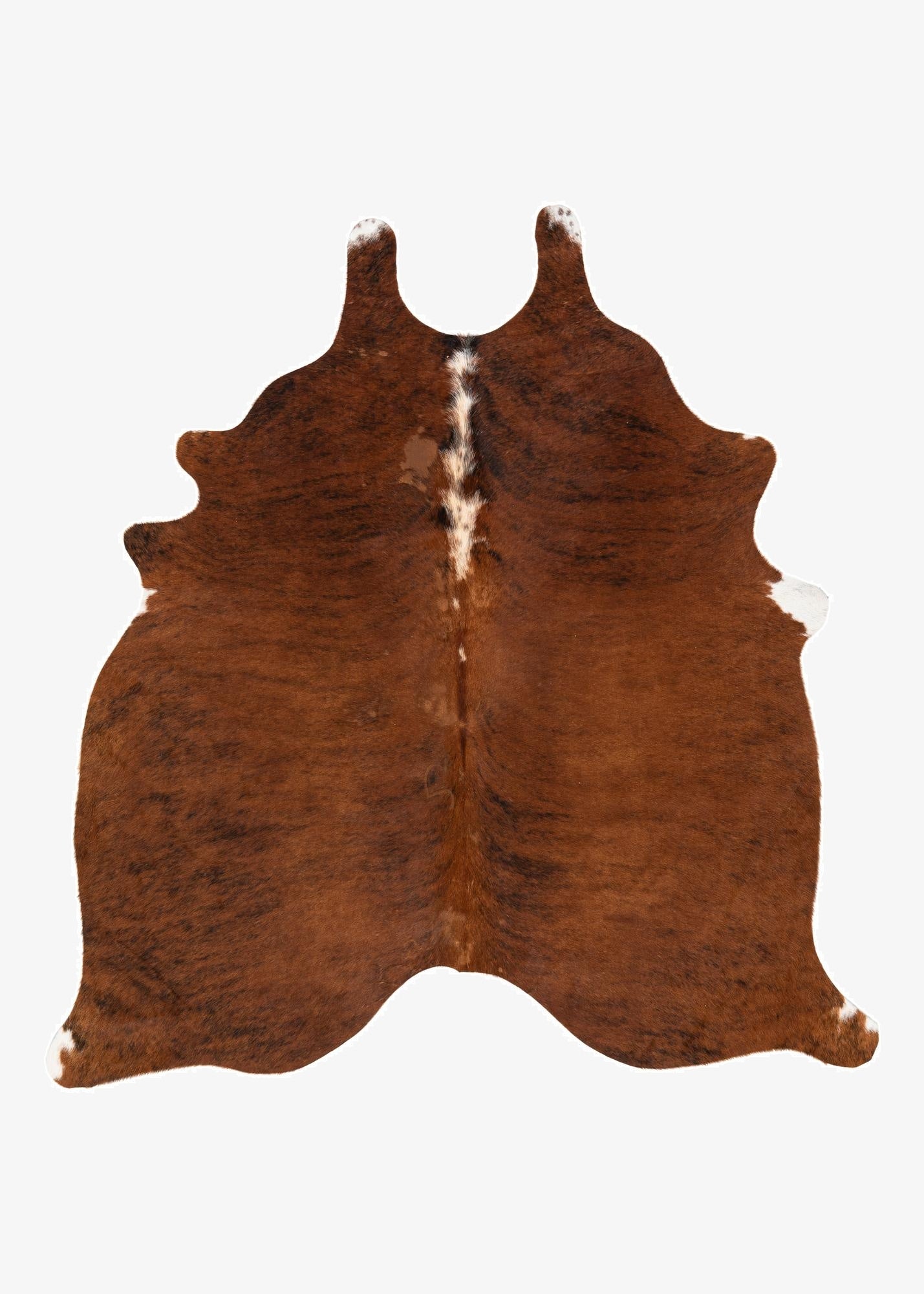  5' 4 x 5' 7 Cowhide Leather Square Rug