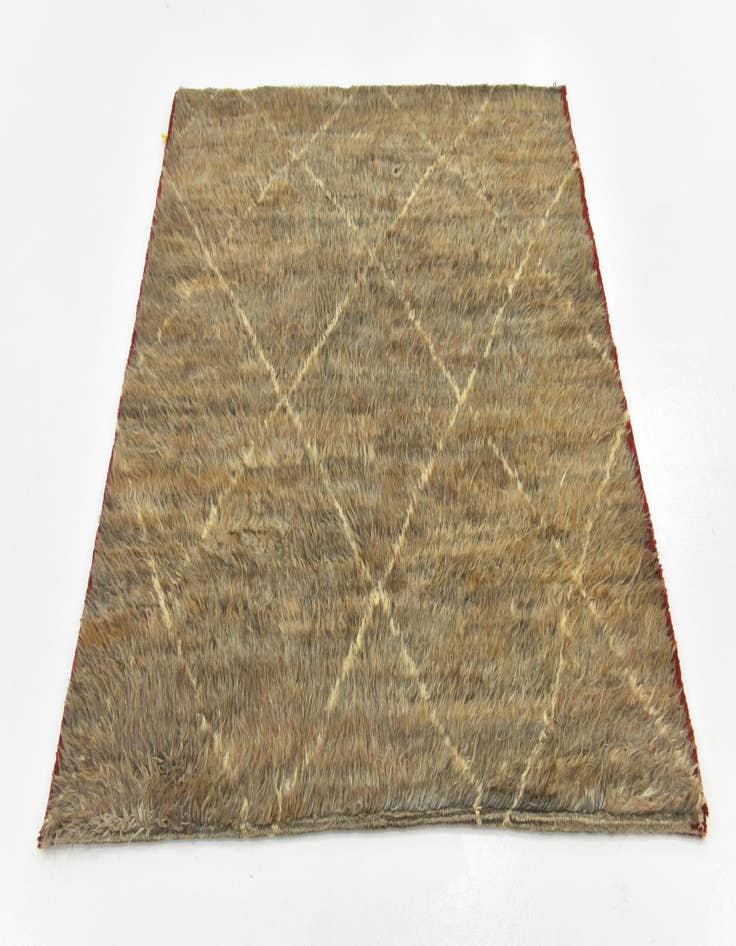 Detail image of  4' 6 x 5'  Hand Knotted Darya Wool Square Rug