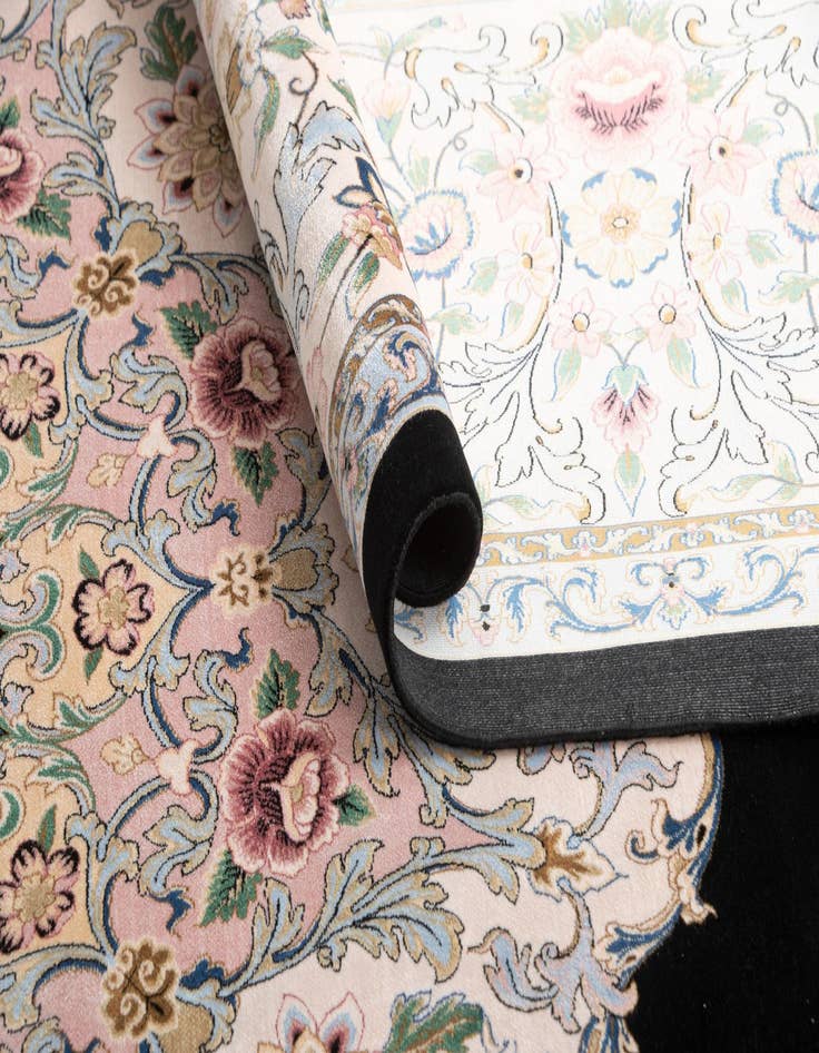 Detail image of  8' 2 x 8' 2 Ghom Design Square Rug