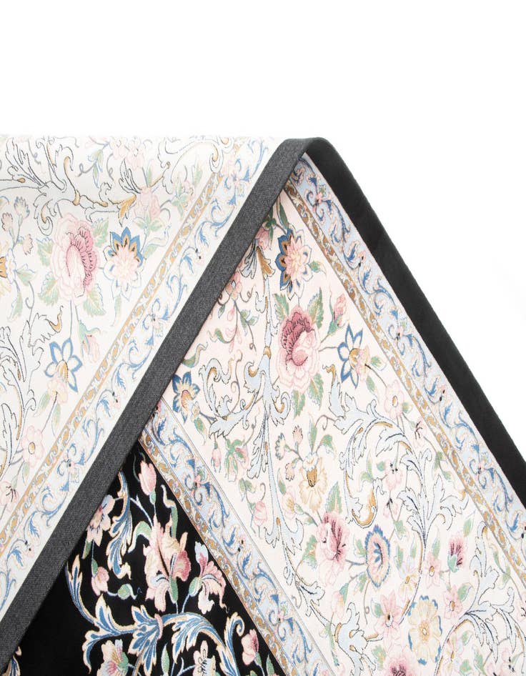 Detail image of  8' 2 x 8' 2 Ghom Design Square Rug