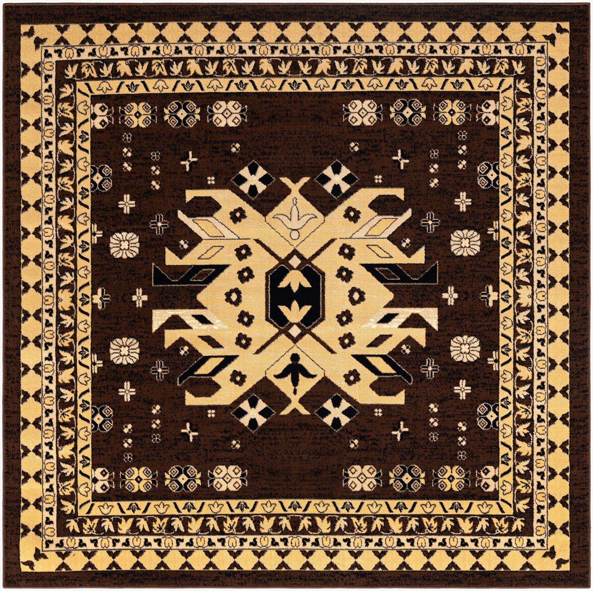  7' 10 x 7' 10 Heris Square Rug
