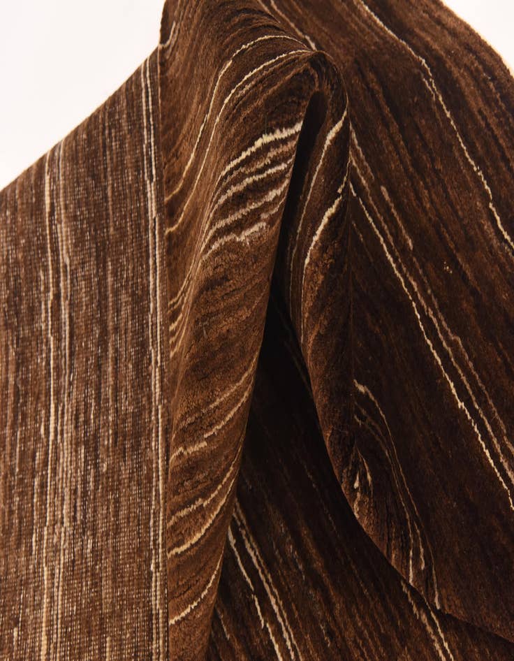 Detail image of  6' x 6' 6  Hand Knotted Kashkuli Gabbeh Wool Square Rug