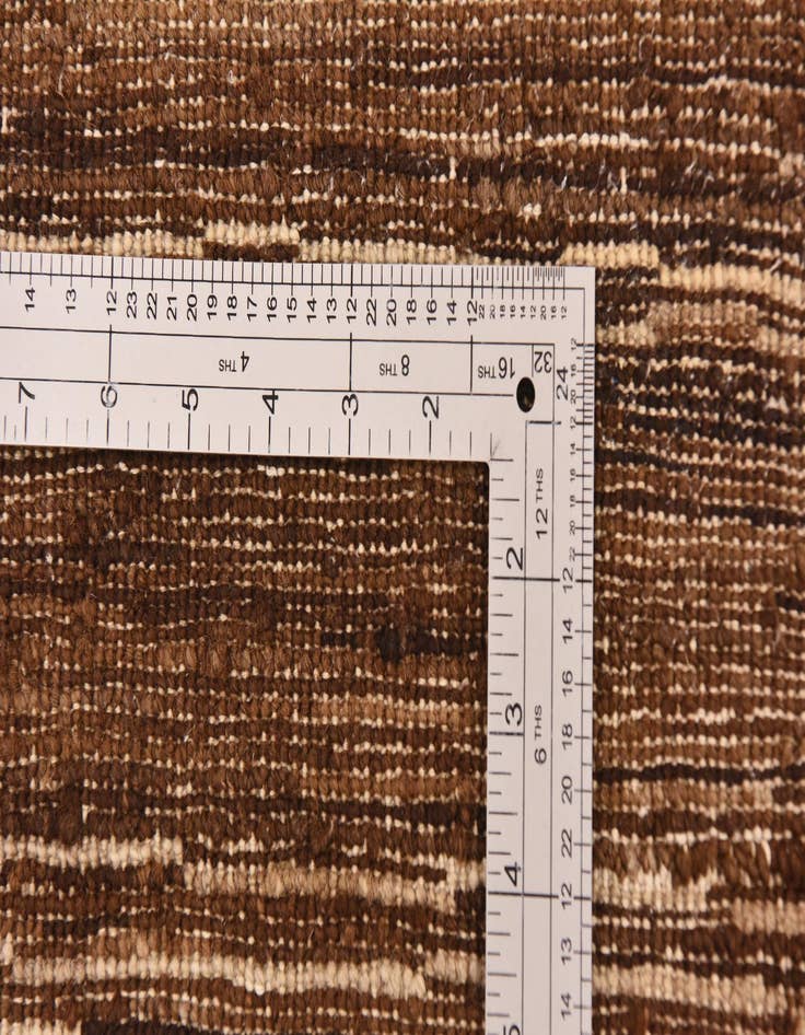 Detail image of  6' x 6' 6  Hand Knotted Kashkuli Gabbeh Wool Square Rug