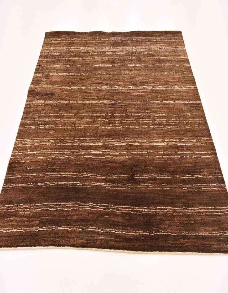 Detail image of  6' x 6' 6  Hand Knotted Kashkuli Gabbeh Wool Square Rug