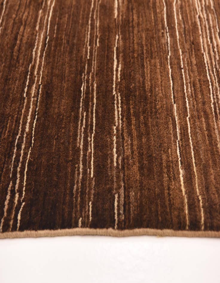 Detail image of  6' x 6' 6  Hand Knotted Kashkuli Gabbeh Wool Square Rug