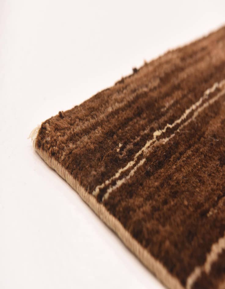 Detail image of  6' x 6' 6  Hand Knotted Kashkuli Gabbeh Wool Square Rug