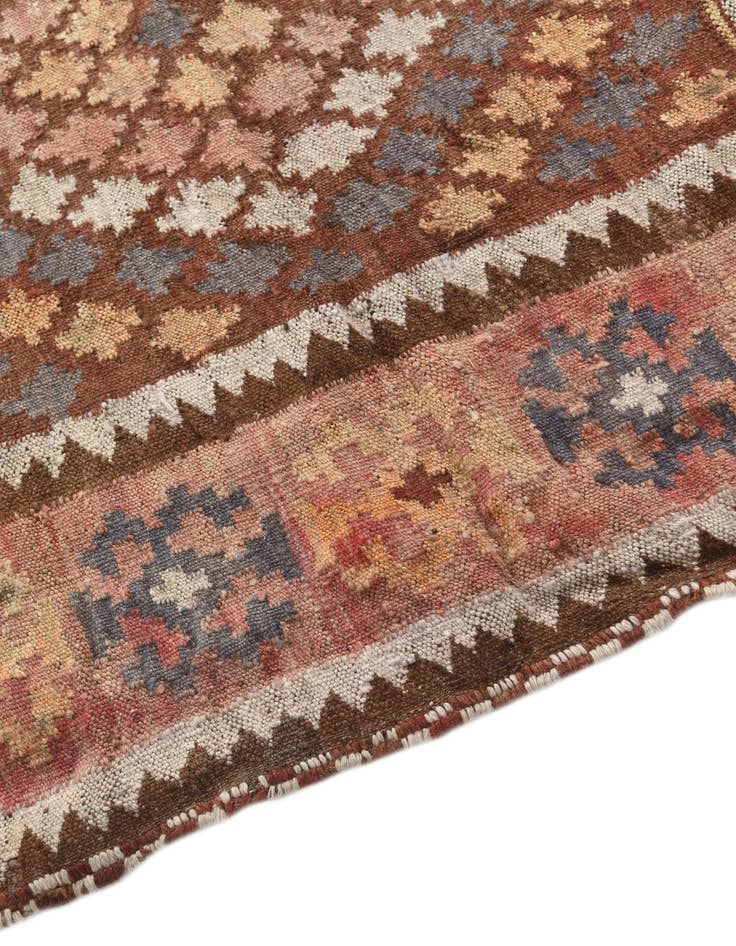 Detail image of  3' 9 x 4'  Hand Woven Kilim Fars Wool Square Rug