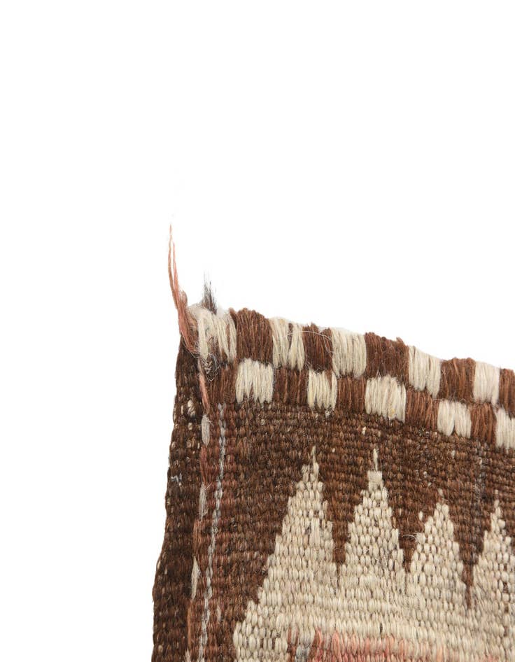 Detail image of  3' 9 x 4'  Hand Woven Kilim Fars Wool Square Rug