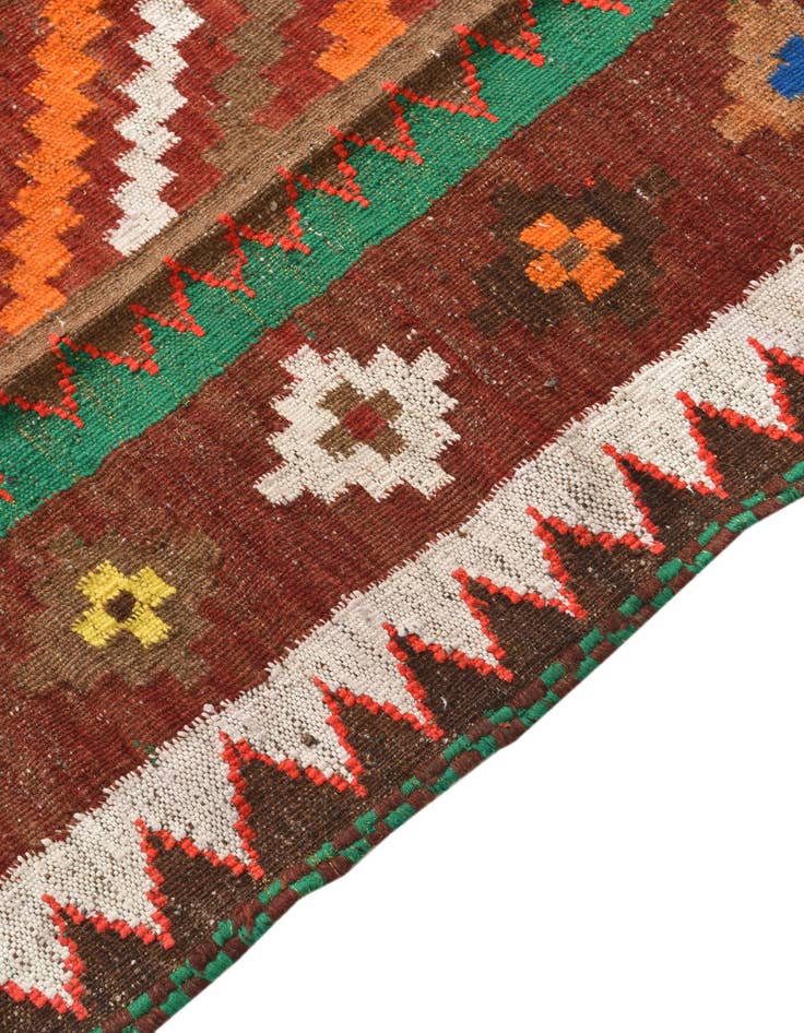 Detail image of  3' 7 x 4'  Hand Woven Kilim Fars Wool Square Rug