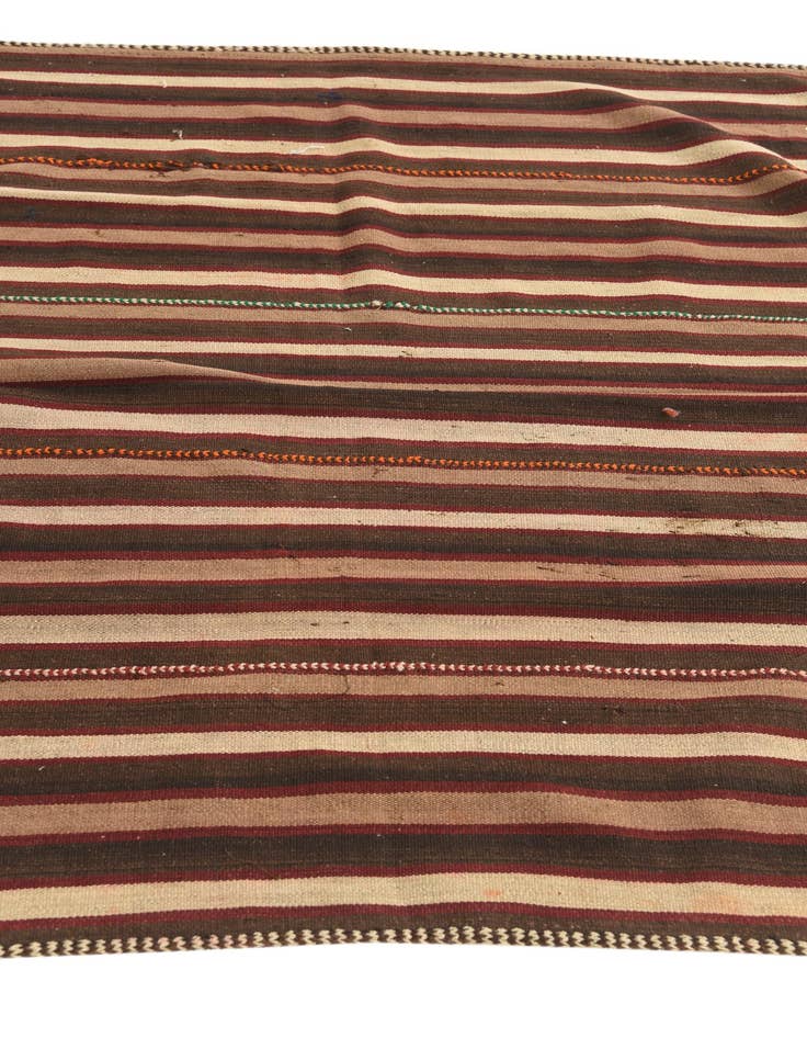 Detail image of  4' 1 x 4' 3  Hand Woven Kilim Fars Wool Square Rug