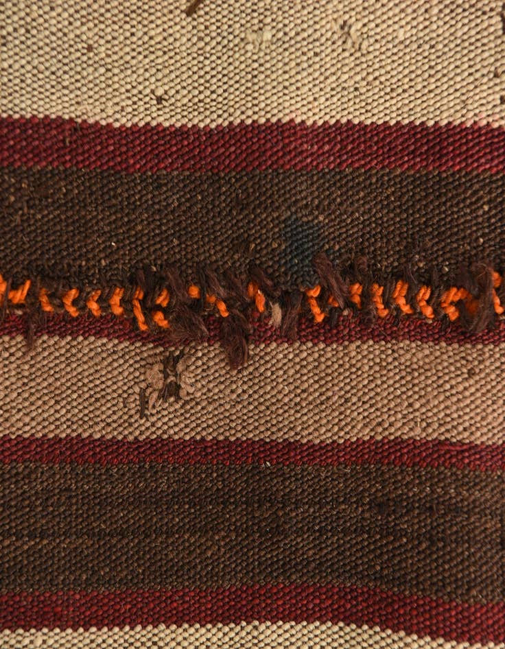 Detail image of  4' 1 x 4' 3  Hand Woven Kilim Fars Wool Square Rug