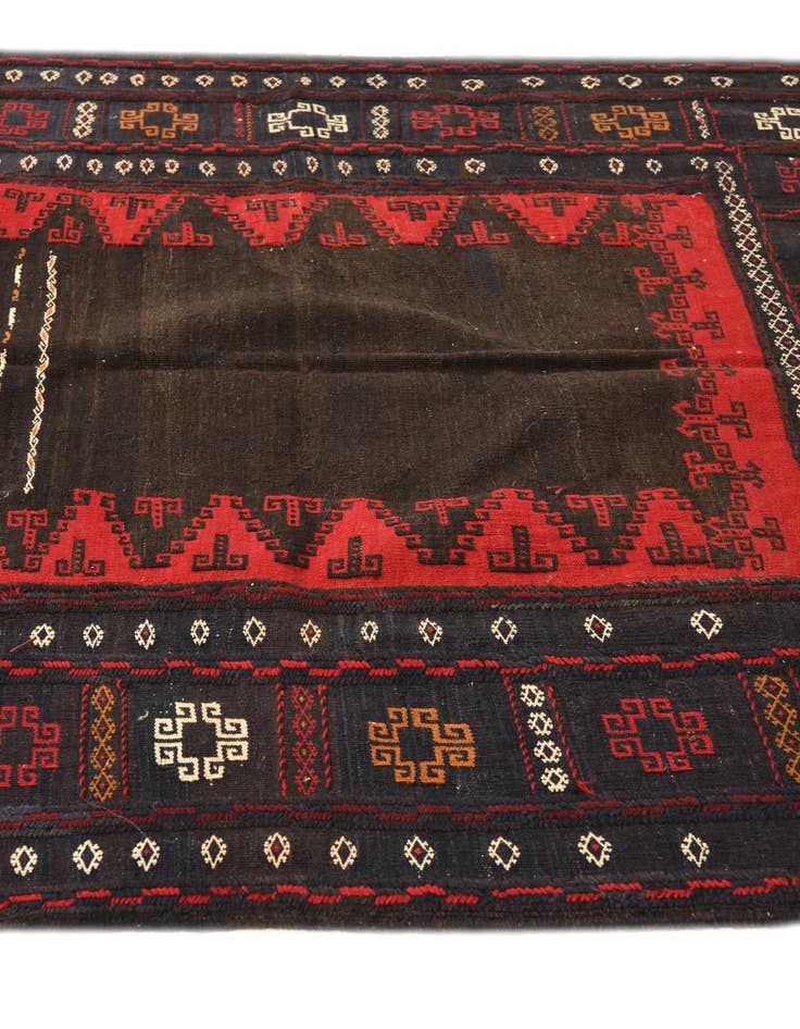 Detail image of  4' x 4'  Hand Woven Kilim Fars Wool Square Rug