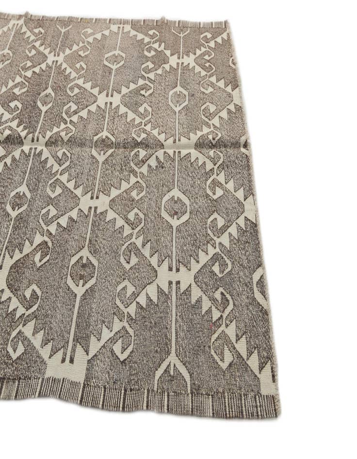 Detail image of  6' 2 x 7' 3  Hand Woven Kilim Modern Wool Square Rug