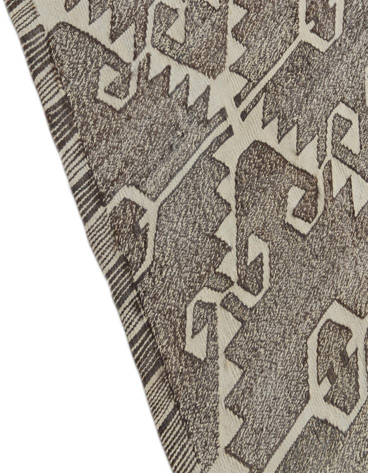 Detail image of  6' 2 x 7' 3  Hand Woven Kilim Modern Wool Square Rug