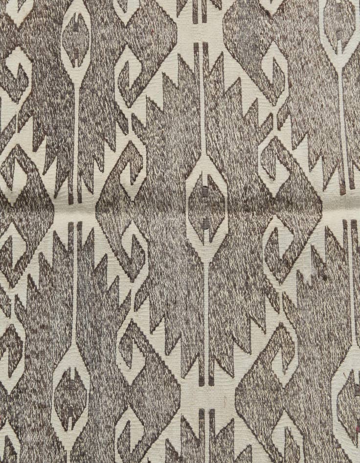 Detail image of  6' 2 x 7' 3  Hand Woven Kilim Modern Wool Square Rug