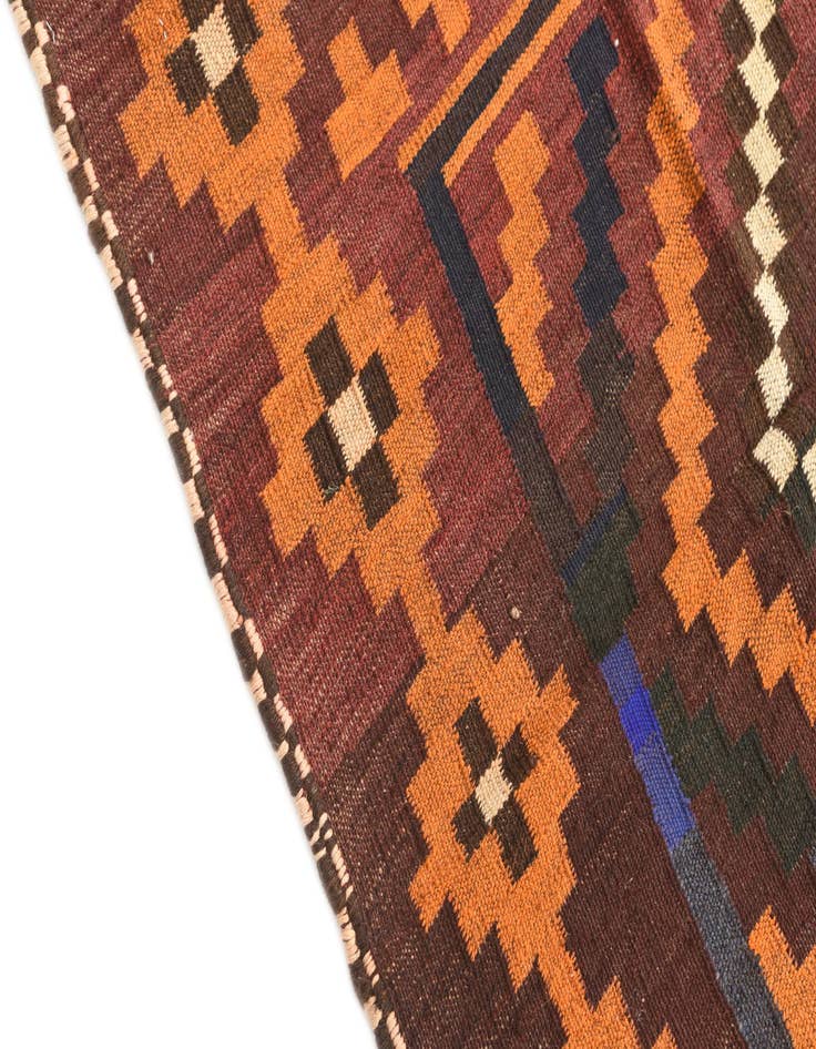Detail image of  4' 1 x 4' 2  Hand Woven Kilim Modern Wool Square Rug
